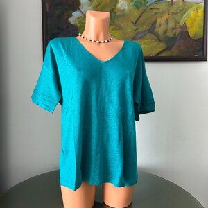 J. Jill NWT Love Linen Mediterranean Top, sz M